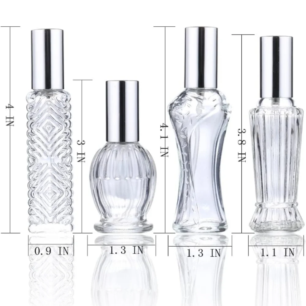 Vintage Refillable Perfume Bottles Glass Empty Spray Bottle - Picture 4 of 4